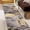 World Rug Gallery Modern Abstract Design Non Shedding Soft Area Rug 2' x 7' Yellow 402YELLOW2x7 - alternate 4
